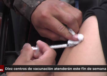 Diez centros de vacunación atenderán este fin de semana