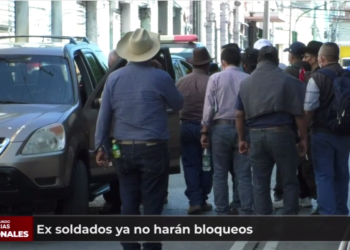 Diputados y ex soldados llegan acuerdo de suspender bloqueos