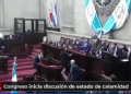 Discusión en el congreso por estado de calamidad provoca gritos, empujones e insultos