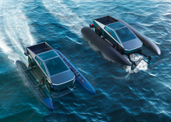 Diseñan un accesorio para la camioneta eléctrica Tesla Cybertruck que permitirá convertirla en un bote