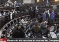 Donación de vacunas en manos del congreso