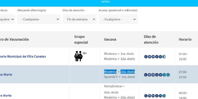 Dos centros de vacunación estarán atendiendo hasta la medianoche este fin de semana