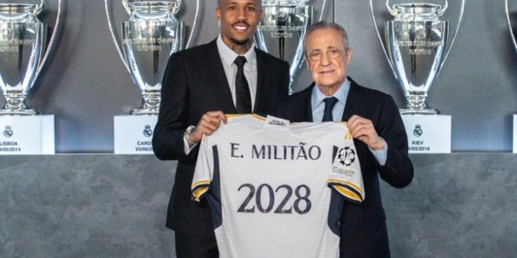 Eder Militao renovó con el Real Madrid hasta el 2028