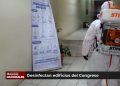 Edificios del Congreso de la República son desinfectados