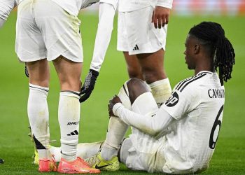 Eduardo Camavinga sufre una lesión muscular en el bíceps femoral de la pierna izquierda