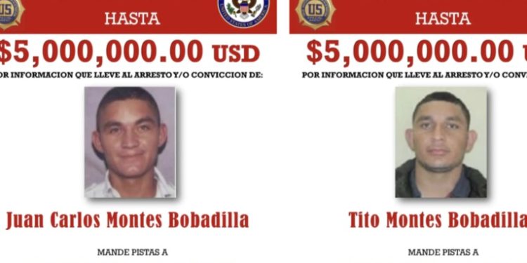 EEUU ofrece $15 millones por información sobre familia de tres hondureños acusados de narcotráfico
