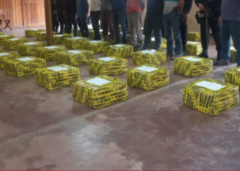 Ejército de Guatemala ha logrado incautar paquetes de cocaí­na en un gran porcentaje.