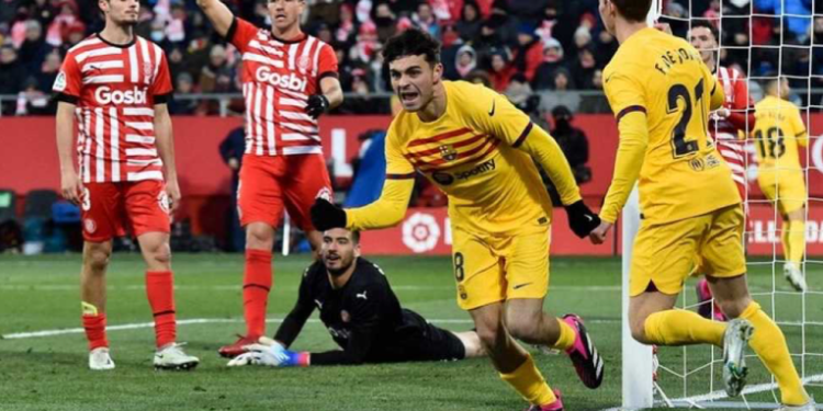 El Barí§a se va de Girona como 'campeón de invierno' en otro partido de juego discreto