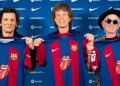 El Barcelona saca la lengua en el Clásico así es la nueva camiseta con el logo de los Rolling Stones.