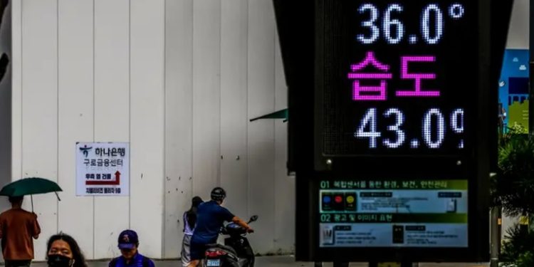 El calor no da tregua en Corea del Sur