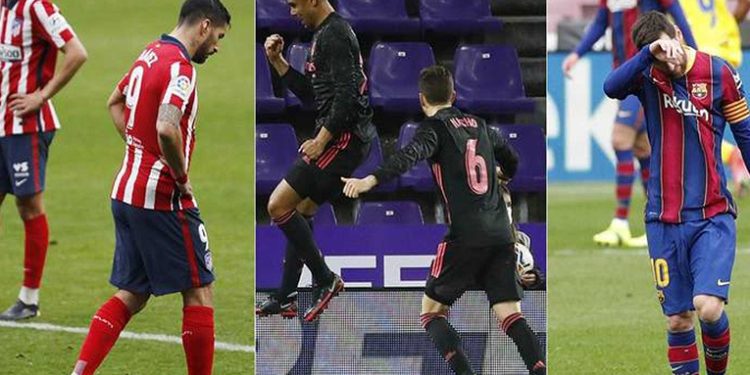 El desempeño del Madrid frente a un Atlético y un Barí§a que tropiezan
