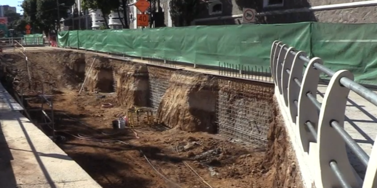 El domingo finalizarán los cierres del paso a desnivel de la guardia de honor por parte de EMETRA