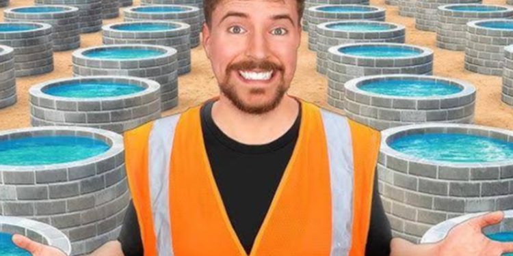El famoso youtuber MrBeast construyó 100 pozos de agua potable en África, mejorando las condiciones de vida en esas comunidades.