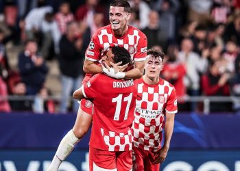 El Girona firma una noche para la historia con su primera victoria en Champions