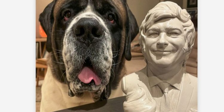 El inusual regalo que mandó Milei a un perro 'influencer'