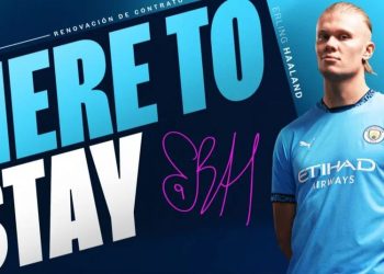 El Manchester City amplía el contrato de Erling Haaland hasta 2034