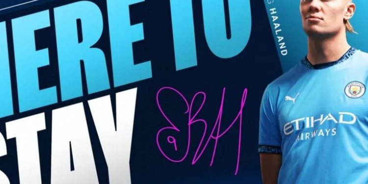 El Manchester City amplía el contrato de Erling Haaland hasta 2034