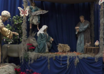 El nacimiento gigante de La Merced es visitado por cientos de devotos católicos