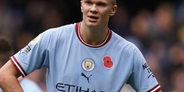 Erling Haaland será baja para el City hasta enero