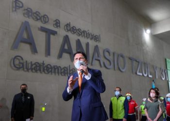Es inaugurado el paso a desnivel ubicado en la Calz. Atanasio Tzul y 31 calle
