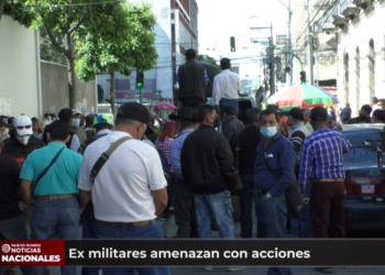 Ex militares anuncian que manifestarán durante tres dí­as consecutivos