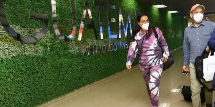 Federica Peluche se encuentra en Guatemala