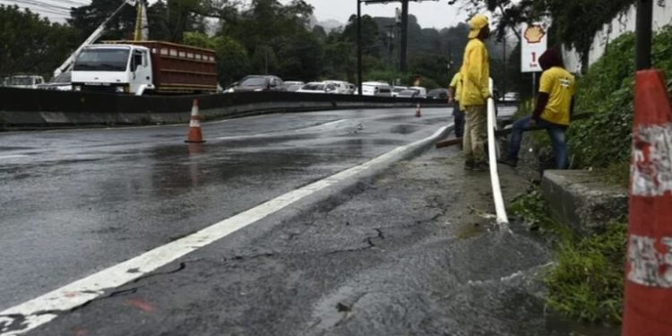 Finalizan los trabajos en el kilómetro 11.5 de carretera a El Salvador