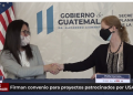 Firman convenio para proyectos patrocinados por el gobierno de Estados Unidos