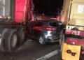 Fuerte accidente en kilómetro 13 de la ruta al Atlántico
