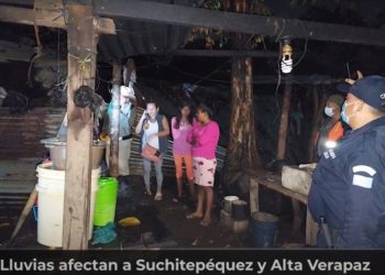 Fuertes lluvias afectan a Suchitepéquez y Alta Verapaz