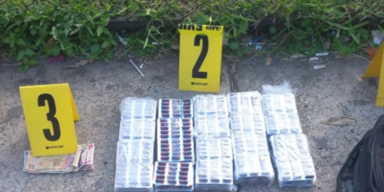 Fuerzas de seguridad incautan 1,500 capsulas con cocaí­na en la zona 10 capitalina