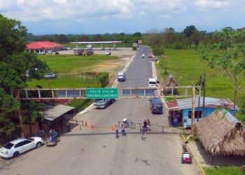 Fuerzas de seguridad vigilan desde el aire frontera con Honduras para evitar caravanas