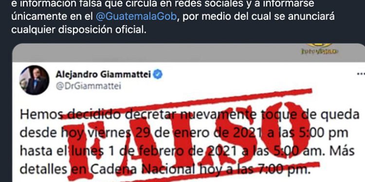 Giammattei desmiente toque de queda
