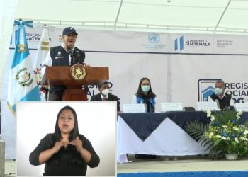Giammattei participó en el levantamiento de datos para el Registro Social de Hogares Sensible al Género