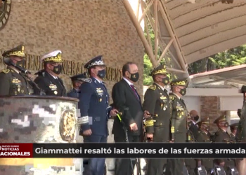 Giammattei resaltó las labores de las fuerzas armadas