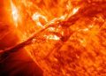 Gigantesca erupción solar caní­bal se dirige a la Tierra a más de 3 millones de km/h