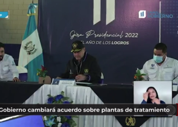 Gobierno cambiará acuerdo sobre plantas de tratamiento