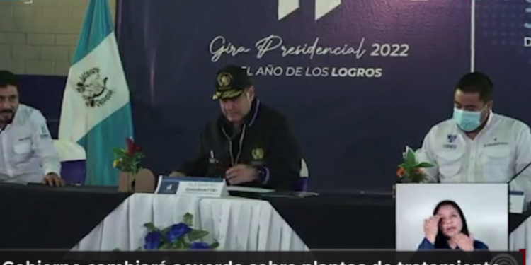 Gobierno cambiará acuerdo sobre plantas de tratamiento