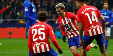 Griezmann le da al Atlético en Getafe la clasificación matemática para su 12ª Champions consecutiva