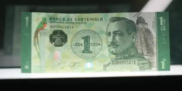 Guatemala emite billete especial de Q1 para conmemorar el centenario de su moneda nacional