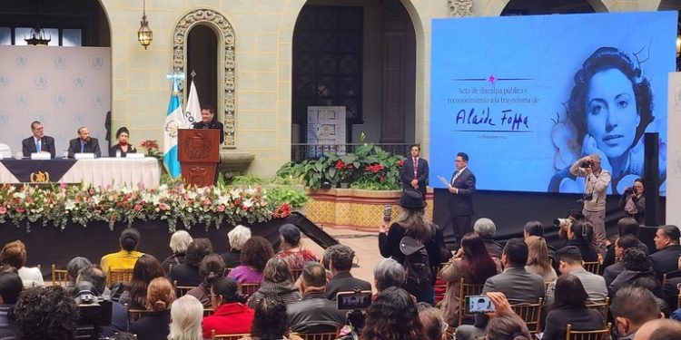 Guatemala pide perdón por desaparición de Alaíde Foppa durante conflicto armado