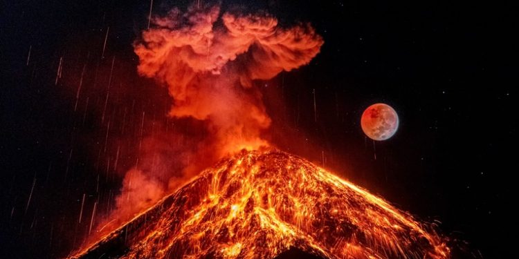 Guatemala pudo disfrutar de un eclipse de luna la madrugada del martes