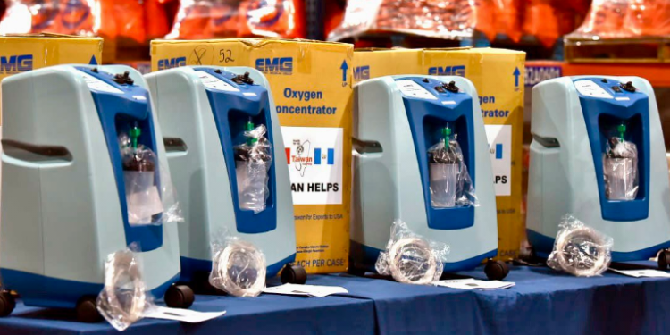 Guatemala recibe donación de oxigeno por parte de China Taiwán