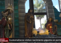 Guatemaltecos visitan nacimiento gigante en portal de la sexta