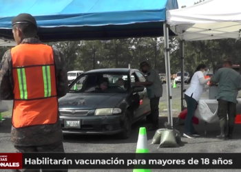 Habilitarán vacunación para mayores de 18 años
