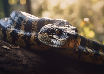 Hallan el cuerpo de una mujer en el estómago de una enorme pitón