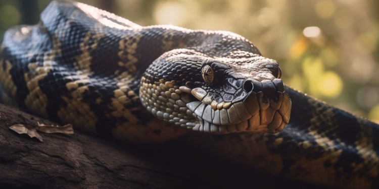 Hallan el cuerpo de una mujer en el estómago de una enorme pitón