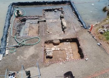 Hallan la imagen de un héroe de la guerra de Troya entre las ruinas de un edificio hundido hace 1.800 años