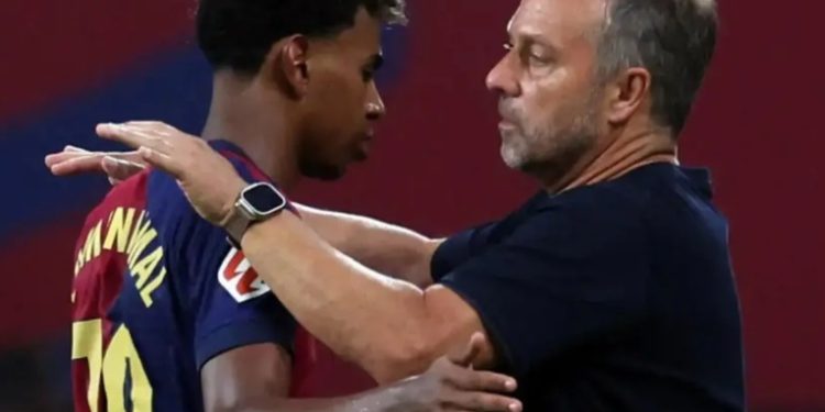 Hansi Flick: Esperemos que este sea el último partido que se pierda Lamine Yamal