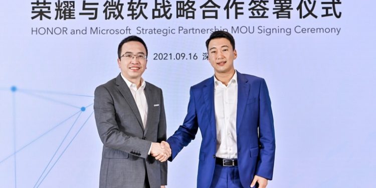 HONOR anuncia alianza estratégica con Microsoft para desarrollar soluciones tecnológicas que mejoren las experiencias del consumidor
